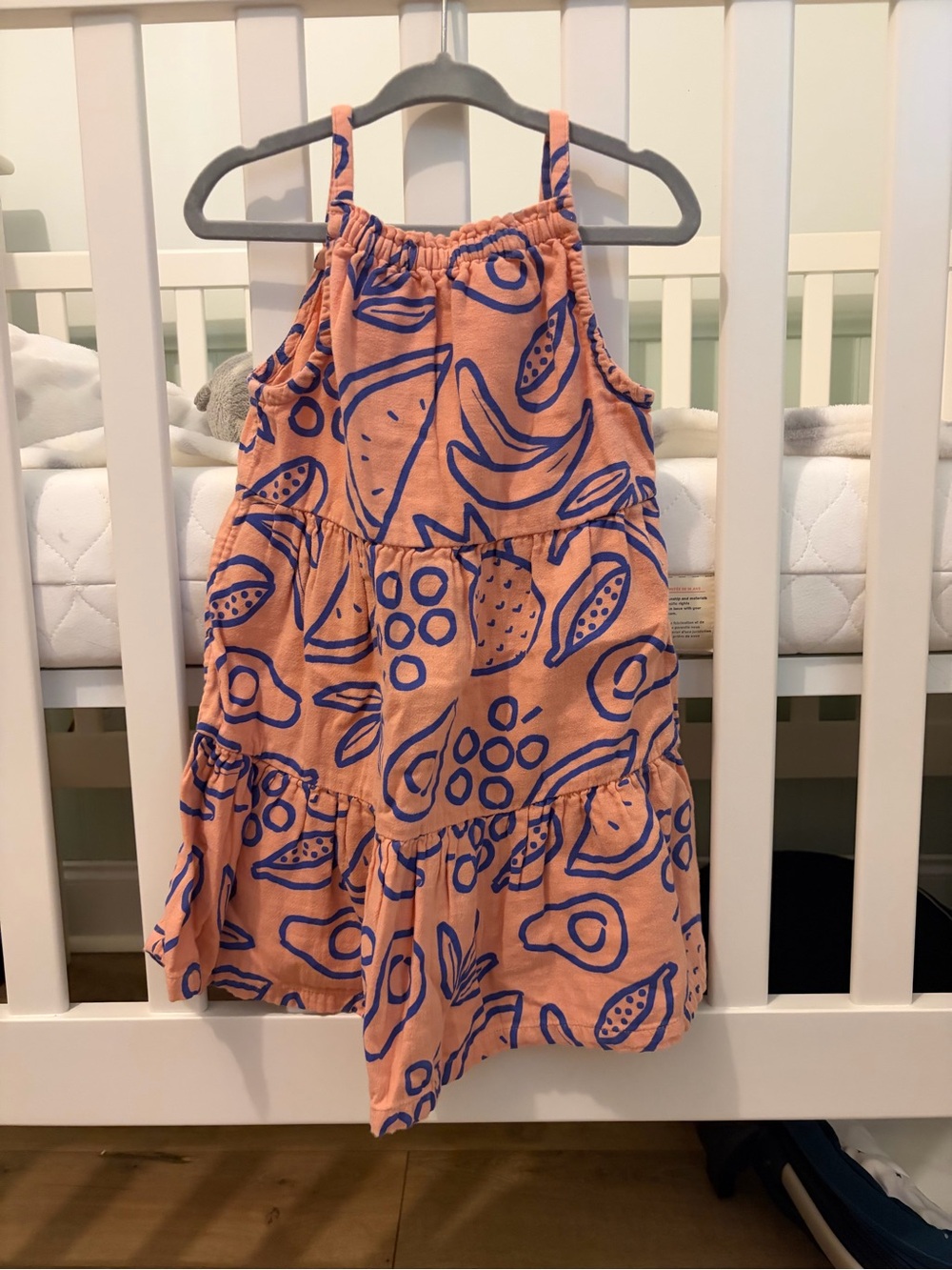 Hanna Andersson fruit spaghetti strap dress, 3T